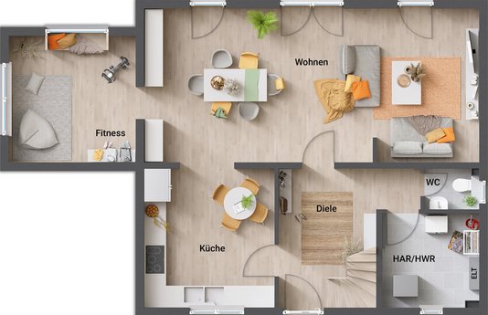 Grundriss_Einfamilienhaus_Flair_125_EG_Kubus-geschnitten